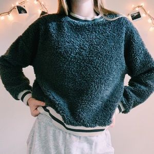 American Eagle Sherpa Crop
